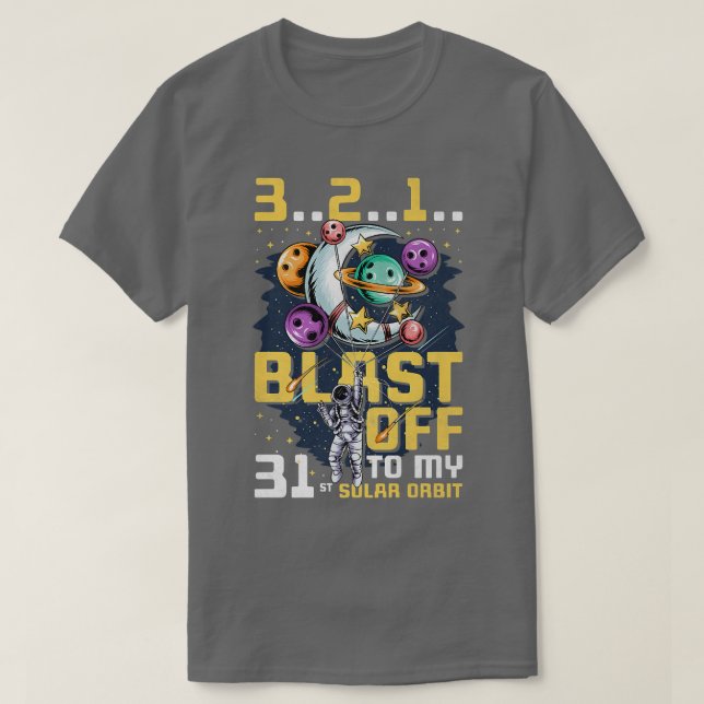 T-shirt Feu À Ma 31E Orbite Solaire, 31E Anniversaire Comm (Design devant)