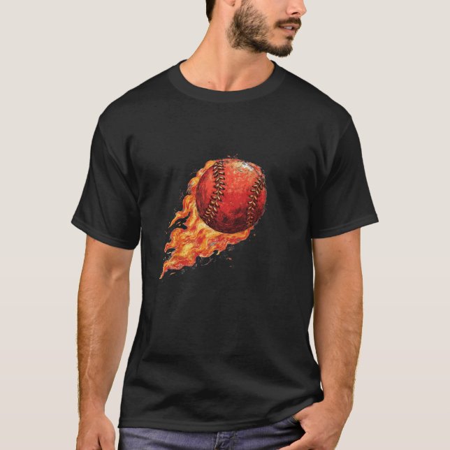 T-shirt Feu Baseball  (Devant)