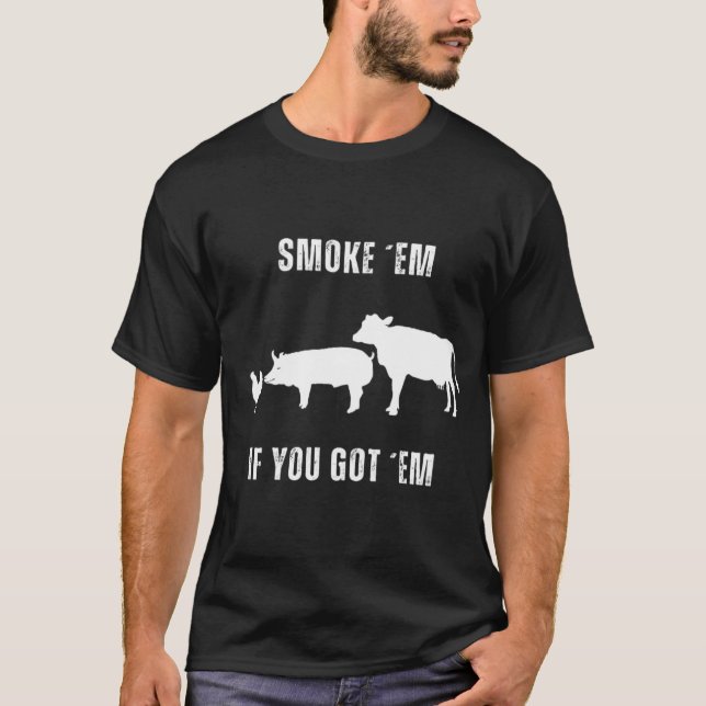 T-shirt Feu BBQ : Conception Qui S'Agrandit (Devant)
