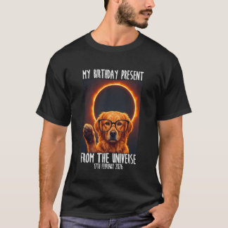 T-shirt Feu d'anneau Anniversaire 17 février Chien