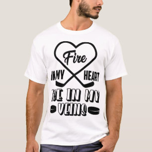 T-shirt Feu dans mon coeur Glace dans mes veines