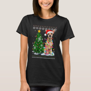 T-shirt Feu d'arbre de Noël de Chihuahua