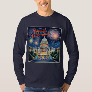 T-shirt Feu d'artifice de la fête de la capitale Washingto