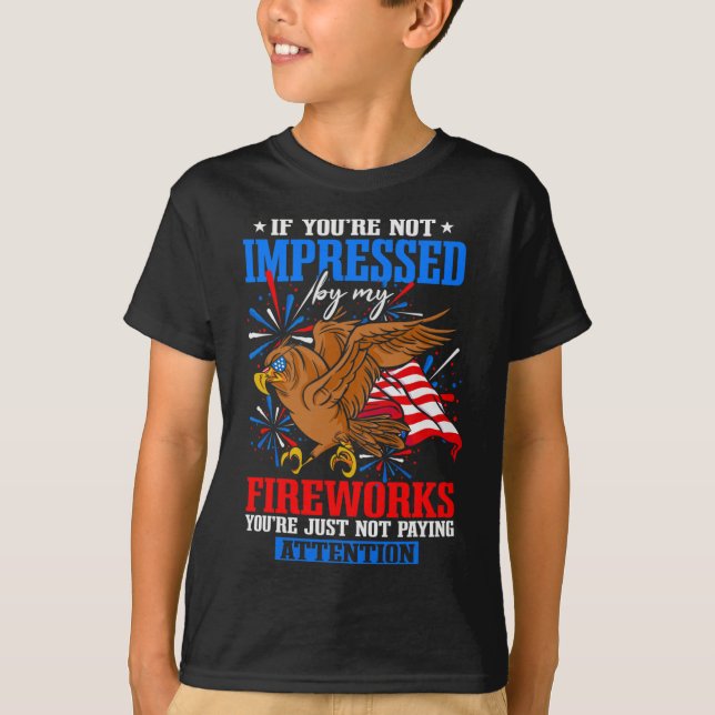 T-shirt Feu d'artifice de la fête de l'Indépendance (Devant)