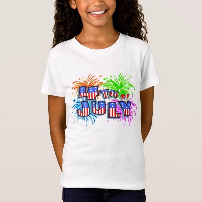 T-Shirt Feu d'Artifice du 4 Juillet (Devant)