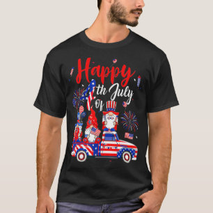 T-shirt Feu d'artifice du drapeau américain Trois 4 juille