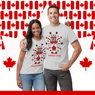 T-shirt Feu d'artifice Fête du Canada Unisex