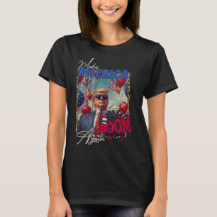T-shirt Feu d'artifice patriotique de Donald Trump pour le