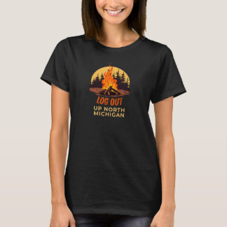 T-shirt Feu de camp dans le nord du Michigan