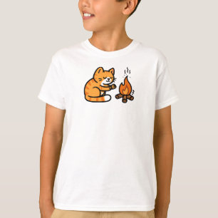T-shirt Feu de camp de chatons