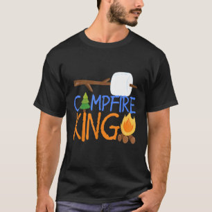 T-shirt Feu de camp King Camping Camping Smores Feu de cam