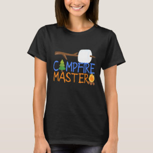 T-shirt Feu de camp Maître Papa Camping Camp Smores Feu de