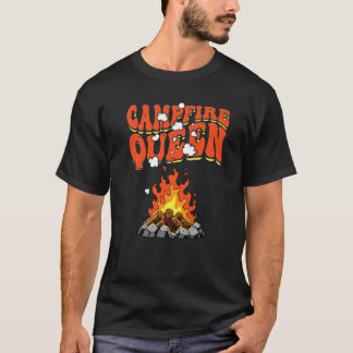 T-shirt Feu de camp Queen mûte Queen of the Campi