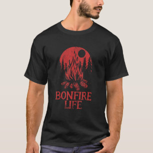 T-shirt Feu de camp Vie Camping Faune Camionneur Extérieur