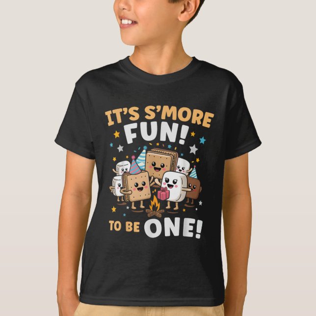 T-shirt Feu de Campagne Anniversaire Marshmallow Son Plus  (Devant)