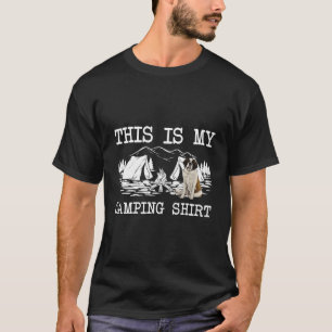 T-shirt Feu De Campagne Saint Bernard Chien Voici Mon Camp