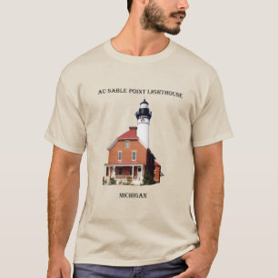 T-shirt Feu de chemise Au Sable Point Lighthouse