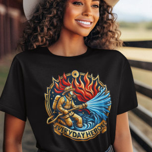 T-shirt Feu de combat héroïque