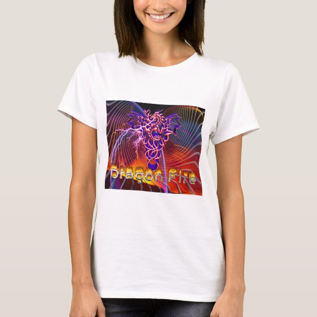 T-shirt Feu de dragon  (Devant)