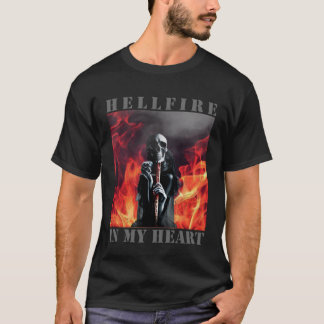 T-shirt Feu de feu dans mon coeur Feu de feu et Hellangel