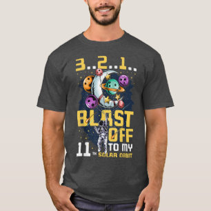 T-shirt Feu De Mon 11E Orbite Solaire, 11E Anniversaire Co