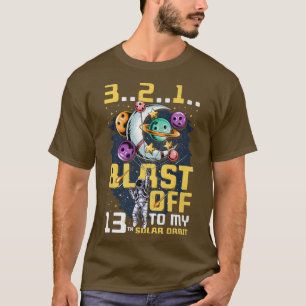 T-shirt Feu De Mon 13E Orbite Solaire, 13E Anniversaire Co