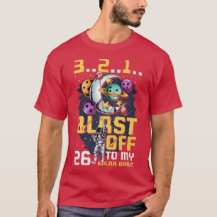 T-shirt Feu De Mon 26E Orbite Solaire, 26E Anniversaire Co