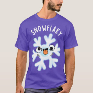 T-shirt Feu de neige amusant Flake Pun de neige