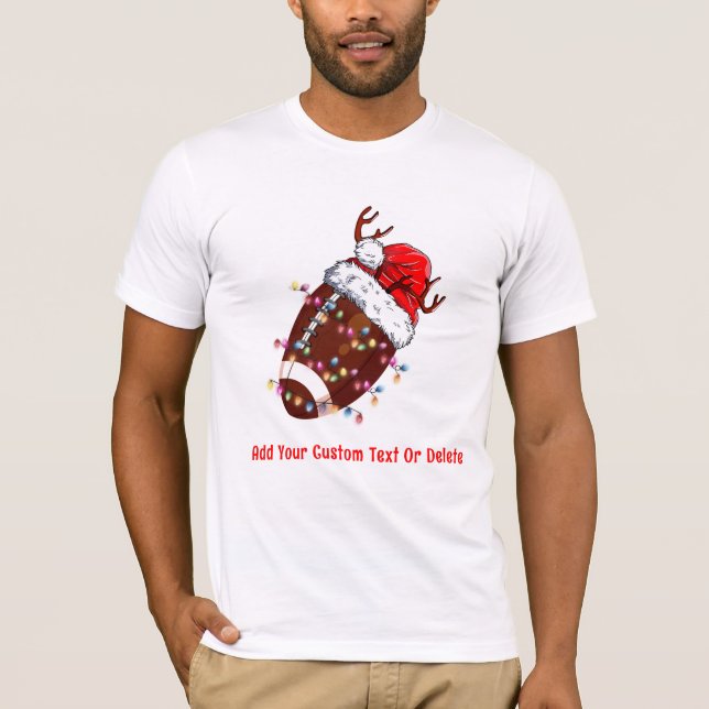 T-shirt Feu de Noël de l'ELF Santa Hat (Devant)