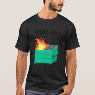 T-shirt Feu de vidange de la rangée avant 8 bits