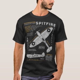 T-shirt Feu d'éclat de supermarine