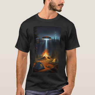 T-shirt Feu d'OVNI amis de camping