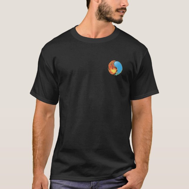 T-shirt Feu et Eau Yin Yang (Devant)