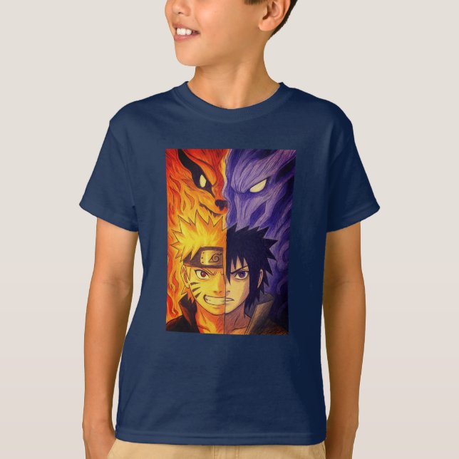T-shirt Feu et Ombre – Conception originale inspirée de l' (Devant)