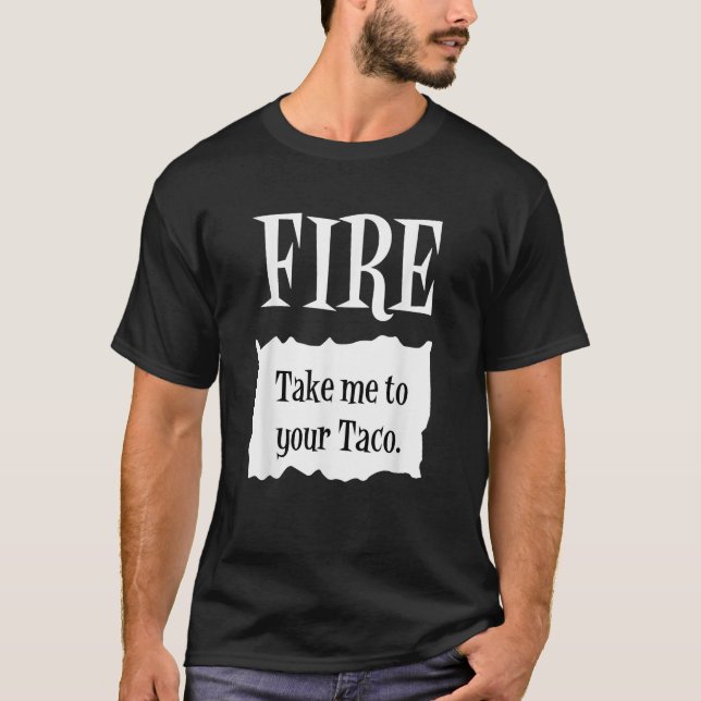 T-shirt FEU Hot Packet Halloween Taco costume (Devant)