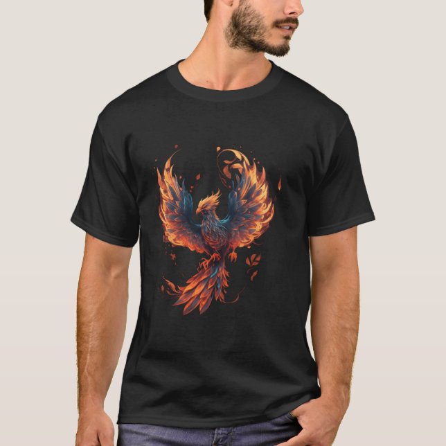 T-shirt Feu Phoenix Bird Phoenix renaître Firebird Phoenix (Devant)