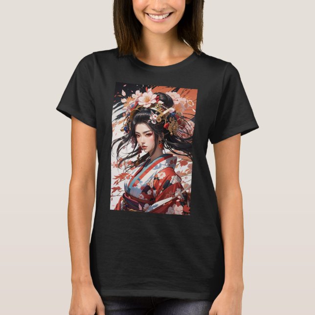 T-shirt Feudal Japon Onna-Bugeisha Tee! (Devant)
