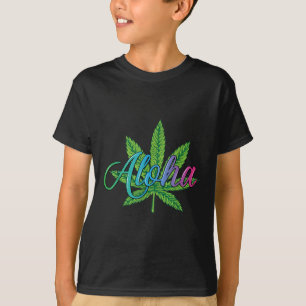 T-shirt Feuille Aloha Hawaii De L'Île - Aloha Spirit