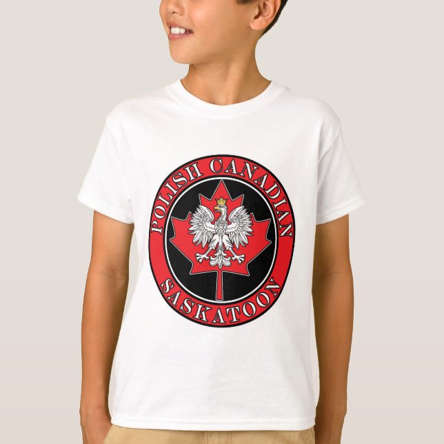 T-shirt Feuille canadienne ronde de Saskatoon (Devant)