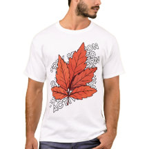 T-shirt feuille d'automne - anti-chute esthétique