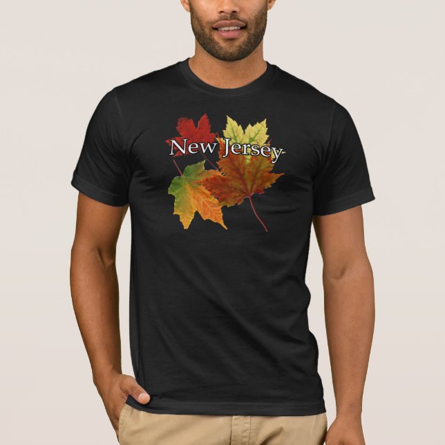 T-SHIRT FEUILLE D'AUTOMNE DANS LE NEW JERSEY (Devant)