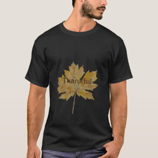 T-shirt Feuille d'automne disant merci Couleurs d'automne