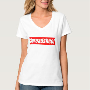 T-shirt Feuille de calcul - Comptable drôle