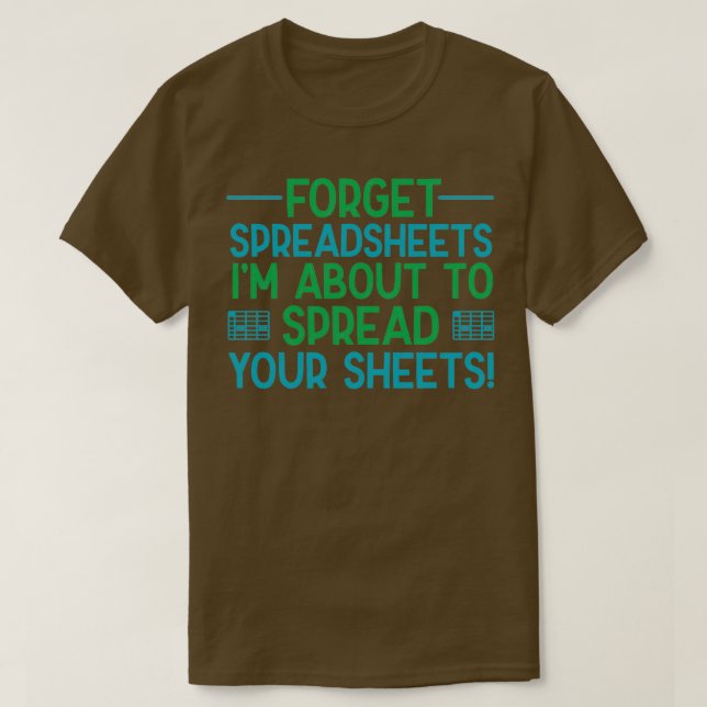 T-shirt Feuille de calcul comptable Vérificateurs Actua (Design devant)