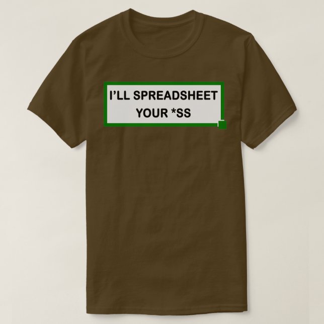 T-shirt Feuille de calcul Ix27ll votre ss (Design devant)