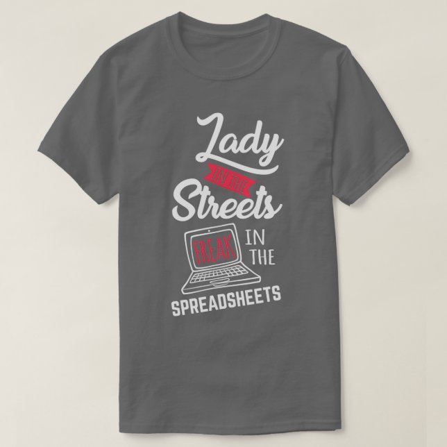 T-shirt Feuille de calcul Lover Funny Comptable CPA Compta (Design devant)