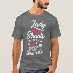 T-shirt Feuille de calcul Lover Funny Comptable CPA Compta