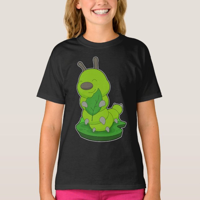 T-shirt Feuille de chenille (Devant)