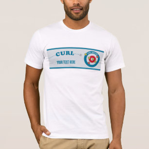 T-shirt Feuille de curling Pierre de curling