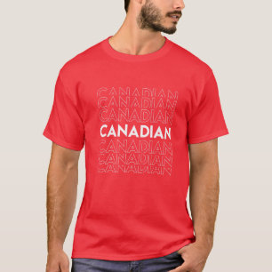 T-shirt Feuille de drapeau canadienne Canada Je suis Canad